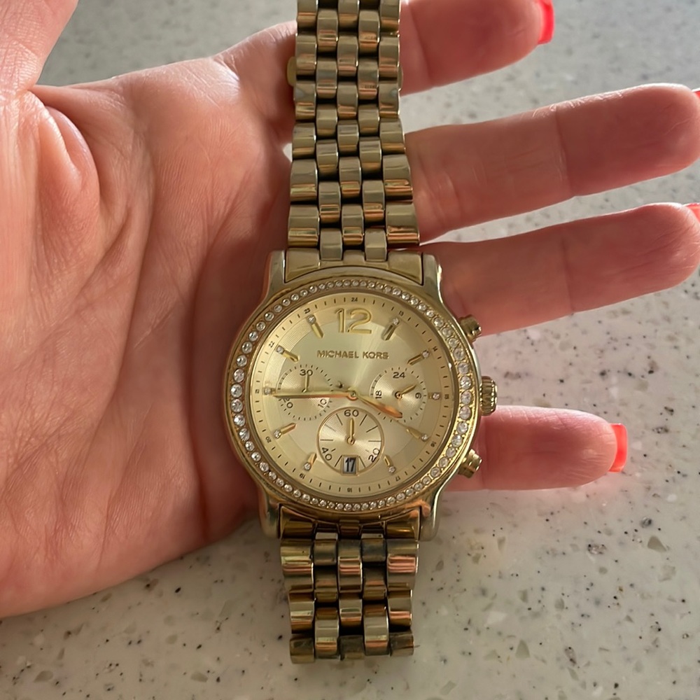 Gold Michael Kors womens watch